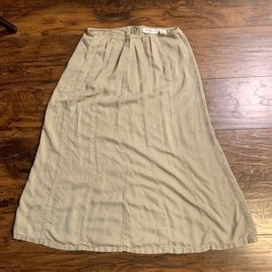 Army green skirt